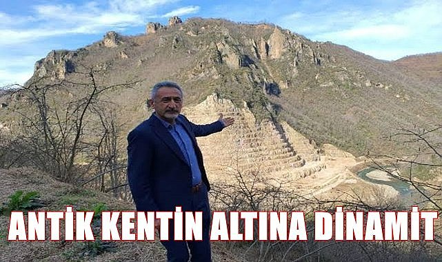 Ordu'da Antik Kentin Altına Dinamit Koyuldu