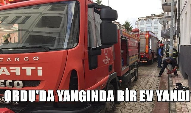 Ordu&#039;da çıkan yangında bir ev kullanılamaz hale geldi