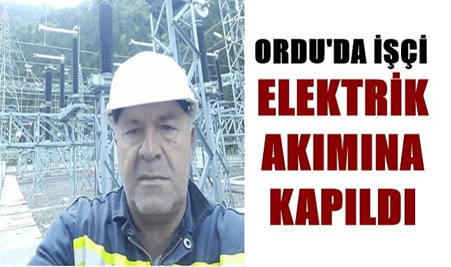 Ordu'da işçi elektrik akımına  kapıldı