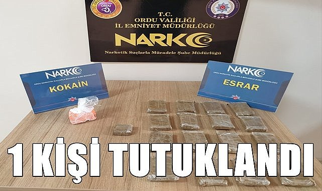 Ordu'da otomobilde uyuşturucu ele geçirildi