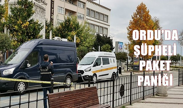 Ordu&#039;da şüpheli paket fünye ile patlatıldı