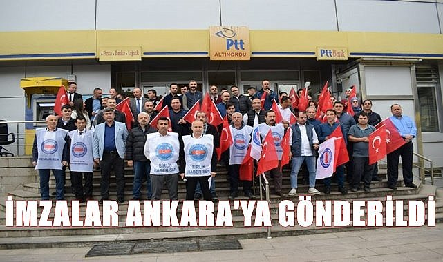 Ordu'da toplanan imzalar Ankara'ya gönderildi