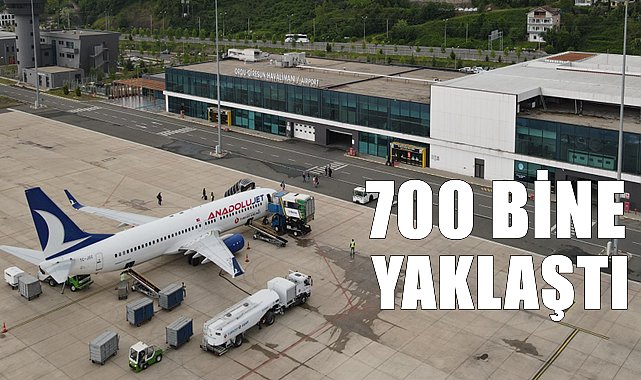 Ordu Giresun Havalimanı 10 ayda 700 bin rakamına yaklaştı
