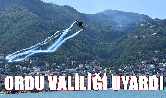 Ordu Valiliği uyarı yaptı