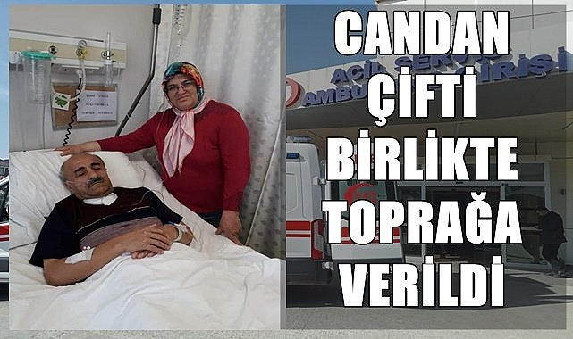 Trafik kazasında hayatını kaybeden Candan çifti toprağa verildi