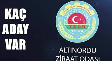 Altınordu Ziraat Odası Başkanlığı için kaç aday var?