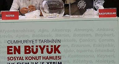 "İlk evim, ilk işyerim" projesinin 3. etap kuraları başladı