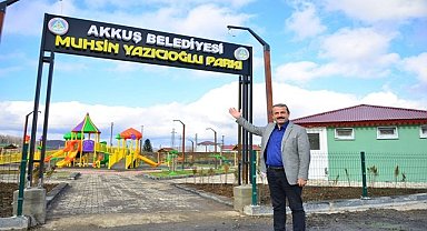 Muhsin Yazıcıoğlu'nun adı Akkuş'ta parka verildi