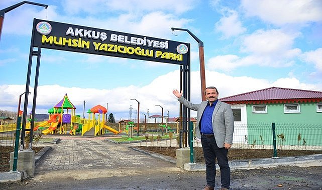 Muhsin Yazıcıoğlu&#039;nun adı Akkuş&#039;ta parka verildi