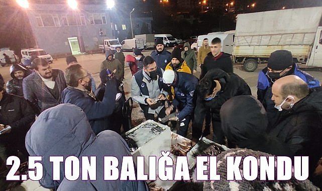 Ordu'da 2.5 ton balığa el kondu