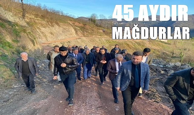 Ordu&#039;da heyelanda evleri yıkılan aileler 45 aydır mağdur