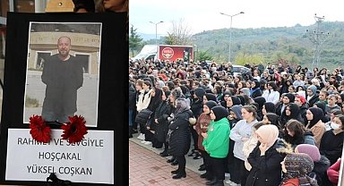 Ordu'da kalp krizi sonucu vefat eden öğretmen için okulunda tören düzenlendi