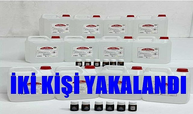 Ordu&#039;da sahte içki operasyonunda iki kişi yakalandı