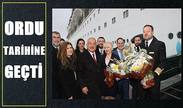 Ordu&#039;da tarihi gün! Rusya&#039;dan kruvaziyer gemisi geldi