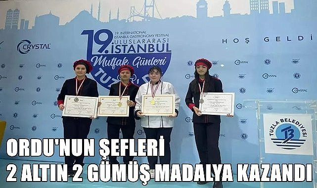 Ordu&#039;nun Şefleri Gastronomi Festivalinde madalya kazandı
