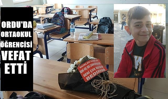 Ordu ortaokul öğrencisi Bedirhan&#039;a ağladı