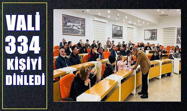 Ordu Valisi 334 kişiyi dinledi