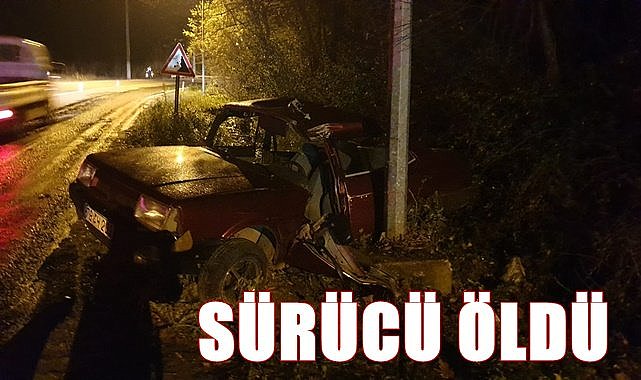 Otomobilde sıkışan sürücü öldü