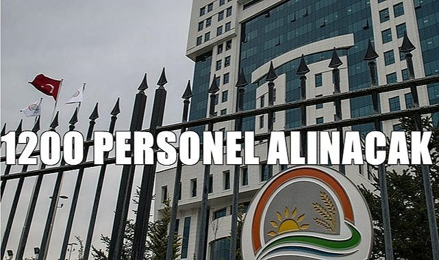 Tarım ve Orman Bakanlığına 1200 sözleşmeli personel alınacak