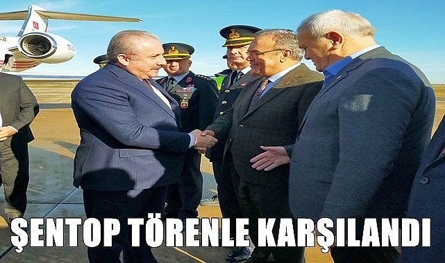 TBMM Başkanı Şentop Ordu Giresun Havalimanı'nda karşılandı