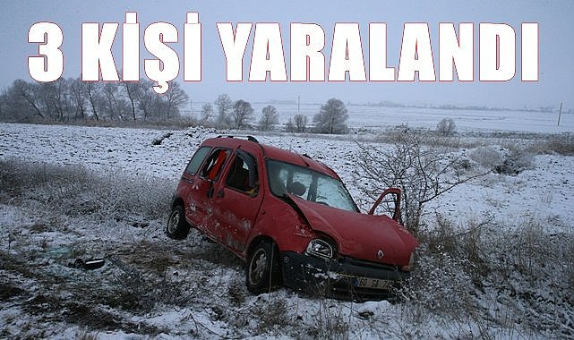 Tokat&#039;ta devrilen otomobilde 3 kişi yaralandı