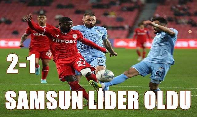 1. Lig&#039;in yeni lideri Samsunspor , Erzumrumspor&#039;u yendi