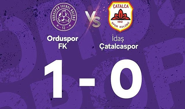 52 Orduspor Çatalcaspor&#039;u tek golle geçti:1-0