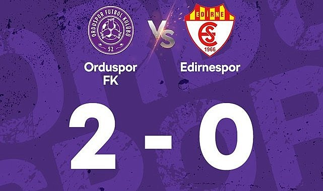 52 Orduspor Edirnespor'u kolay geçti: 2-0