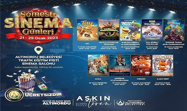 Altınordu&#039;da sinema günleri yeniden başlıyor