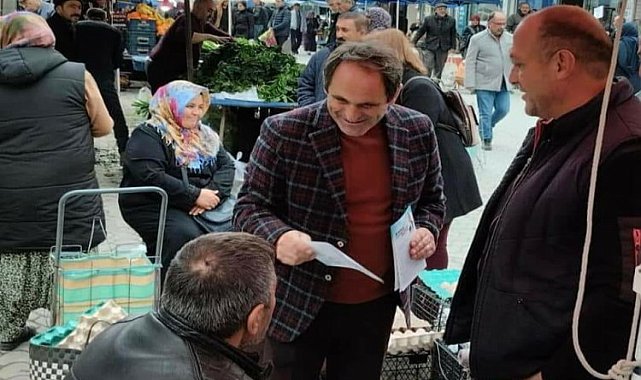 Ecevit Keleş&#039;ten esnafa ziyaret