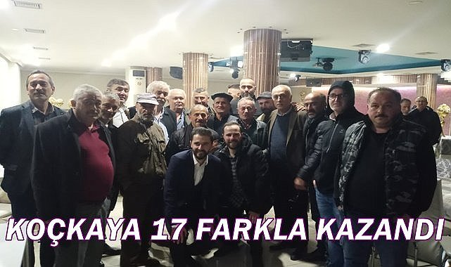 Koçkaya 17 oy farkla kazandı