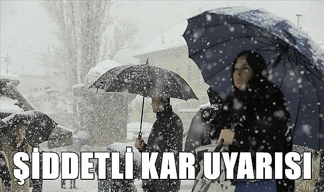 Meteoroloji 14 il için şiddetli kar uyarısı yaptı