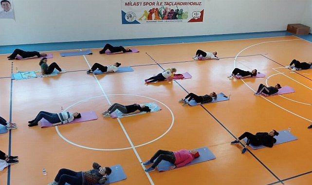 Muğla Milas&#039;ta kadınlarla &#039;yaşam boyu spor&#039; başladı