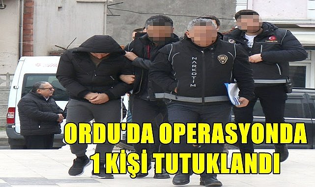 Ordu'da gözaltına alınan 3 kişiden 1'i tutuklandı