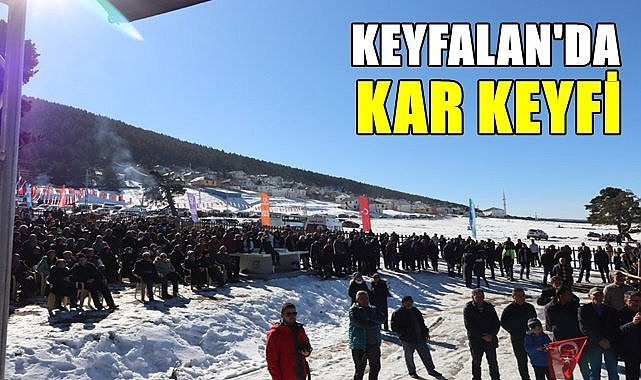 Ordu Keyfalan Yaylası'nda kar festivali