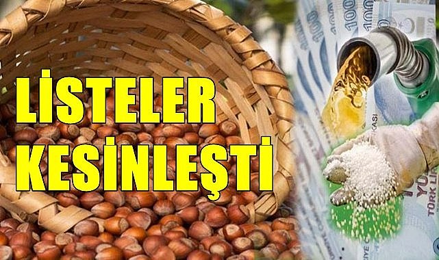 Para alacak fındık üreticilerinin listesi kesinleşti