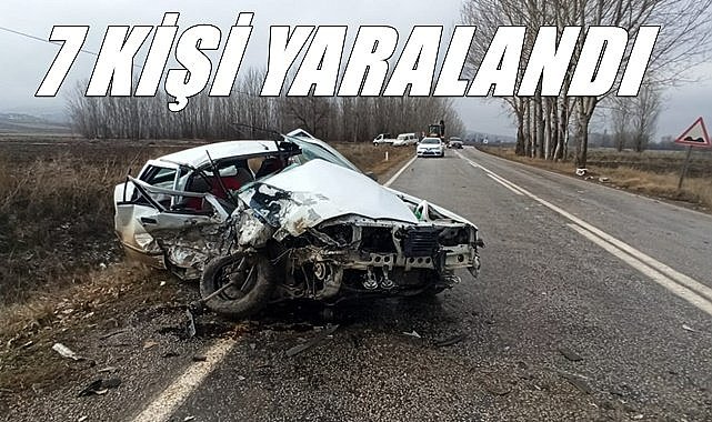 Trafik kazasında 7 kişi yaralandı