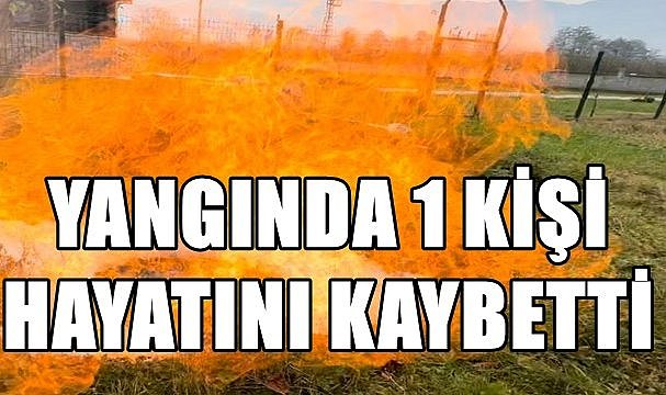 Yangında bir kişi yaşamını kaybetti