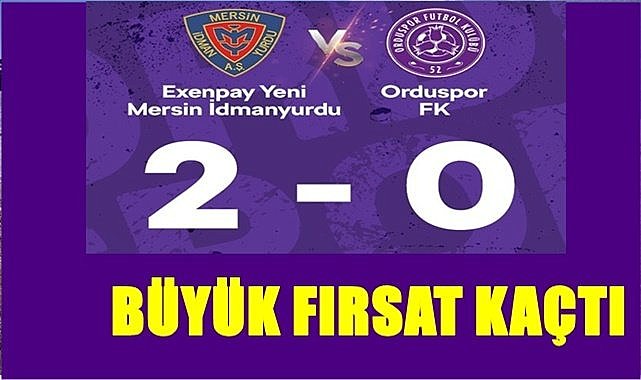 52 Orduspor lider olmak istemedi