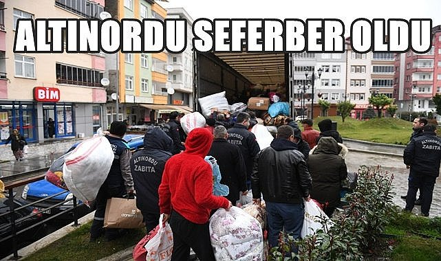 Altınordu deprem için seferber oldu