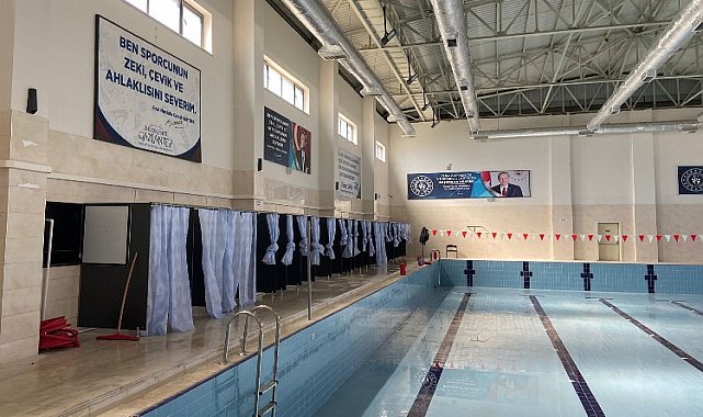 Gaziantep&#039;te havuzlar duş ve çamaşırhaneye çevriliyor