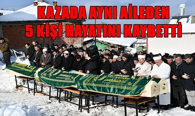 Kazada aynı aileden 5 kişi yaşamını kaybetti