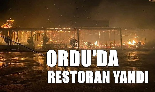 Ordu'da restoran yandı