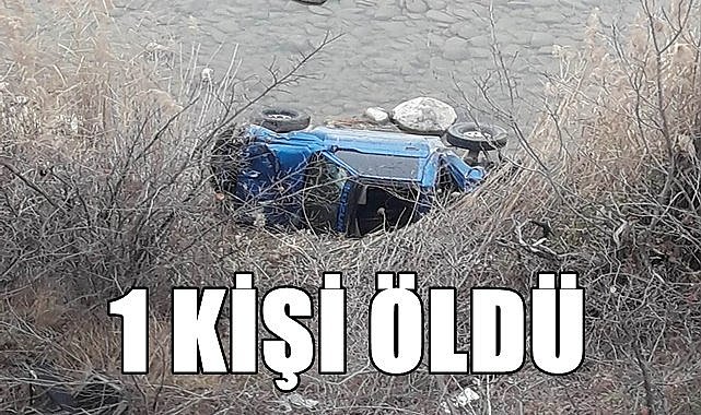 Otomobil şarampole yuvarlandı 1 kişi öldü