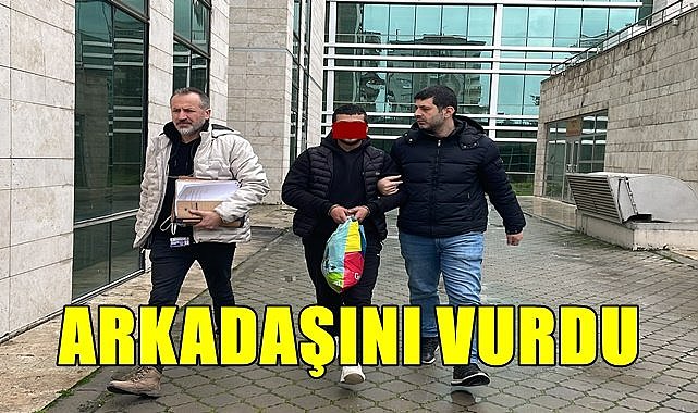 Arkadaşını tabancayla yaraladı
