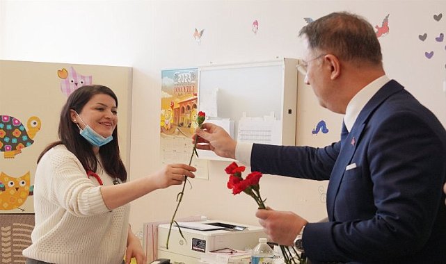 Beylikdüzü&#039;nde Başkan Çalık&#039;tan 14 Mart ziyaretleri