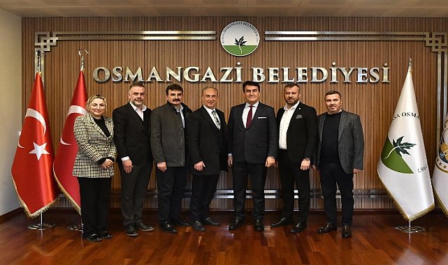 Bursa'da Tarihi Çarşı ve Hanlar Birliği’nden Başkan Dündar’a ziyaret