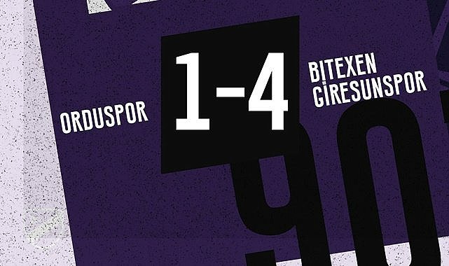 Giresunspor Orduspor 1967'i farklı yendi