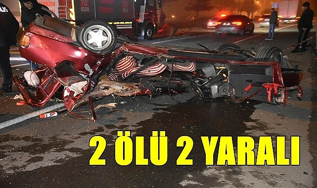 Otomobil dümdüz oldu: 2 ölü 2 yaralı