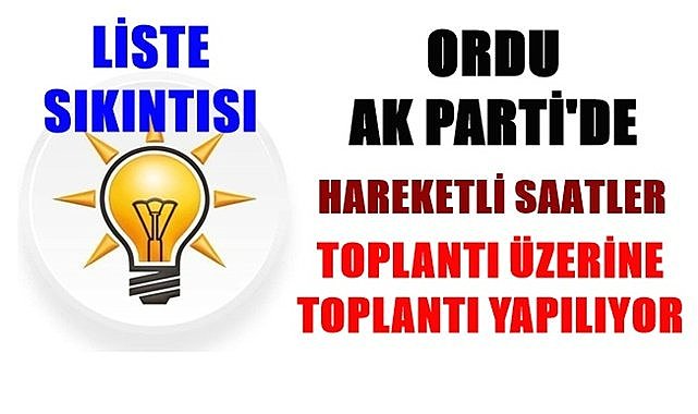 AK Parti&#039;de sıcak saatler
